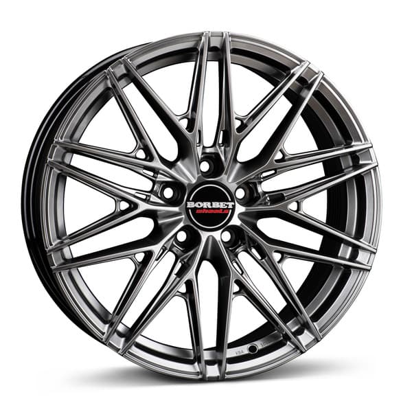 Borbet FB1 Hyper Black Silver R18 8J 5x114.3 ET40 - nuotrauka 1