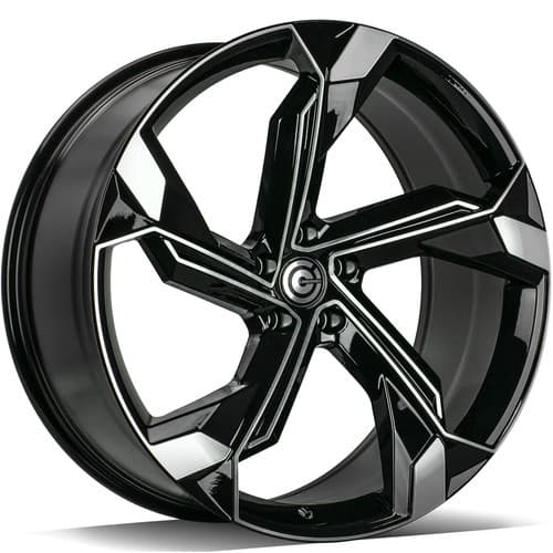 Carbonado Superstar Black Front Polished R22 10J 5x112 ET20 - nuotrauka 1
