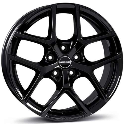 Borbet Y Black Glossy R19 8.5J 5x114.3 ET48 - nuotrauka 1