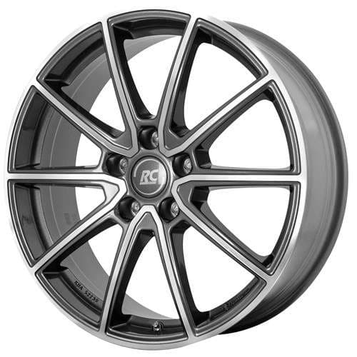 RC-Design RC32 Himalaya Grey Voll-Poliert R17 7.5J 5x110 ET29 - nuotrauka 1