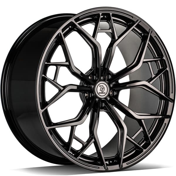 seventy9 MF.16 Black Glossy R21 9.5J 5x112 ET30 - nuotrauka 1