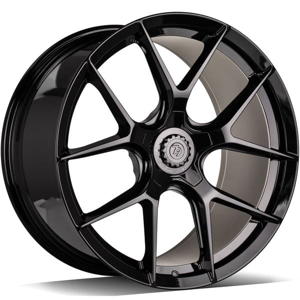 seventy9 MF.8 Black Glossy R20 10J 5x112 ET19 - nuotrauka 1
