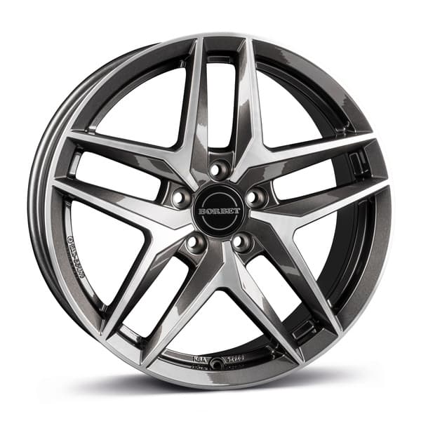 Borbet Z Mistral anthracite glossy polished R20 8.5J 5x112 ET40 - nuotrauka 1