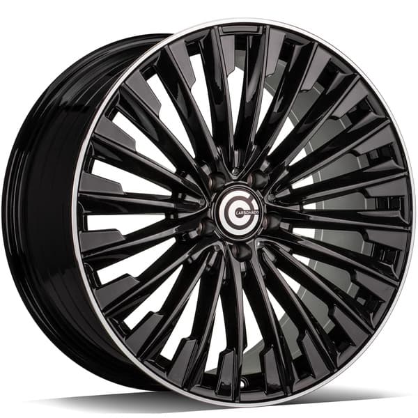 Carbonado Action Black Glossy Lip Polished R20 8.5J 5x112 ET30 - nuotrauka 1