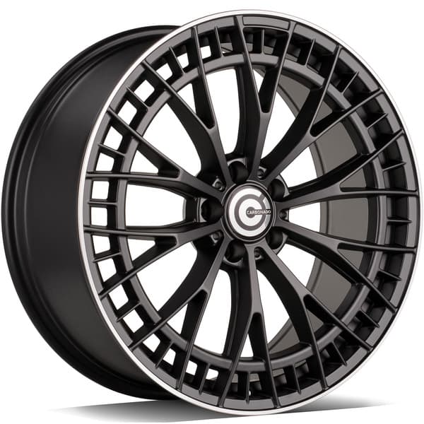 Carbonado Upscale Matt Black Lip Polished R20 8.5J 5x112 ET35 - nuotrauka 1