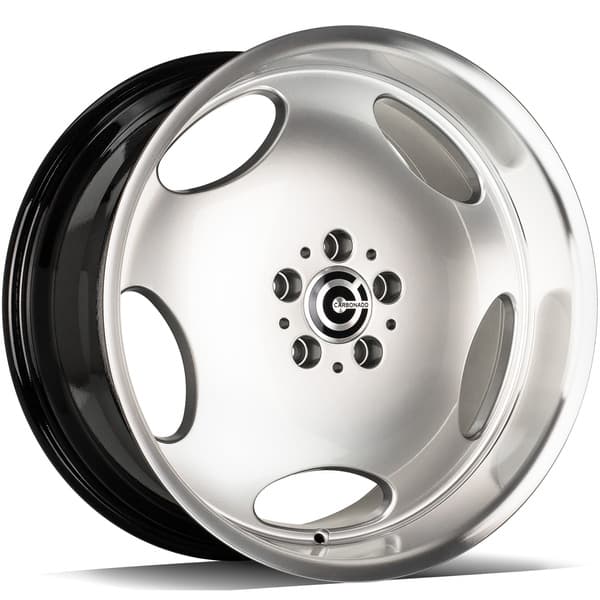 Carbonado Vintage Hyper Silver Lip Polished R19 8.5J 5x112 ET35 - nuotrauka 1