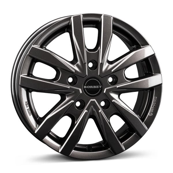 Borbet CW5 Mistral Anthracite Glossy R16 6.5J 5x160 ET60 - nuotrauka 1