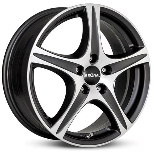 Ronal R56 Mattschwarz-Frontkopiert R16 6.5J 4x108 ET40 - nuotrauka 1