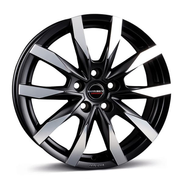 Borbet CW5 Black Polished Matt R18 7.5J 5x120 ET53 - nuotrauka 1