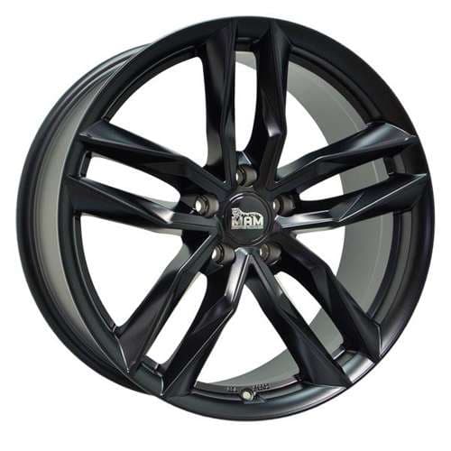 MAM RS3 Matt black painted R20 8.5J 5x112 ET30 - nuotrauka 1
