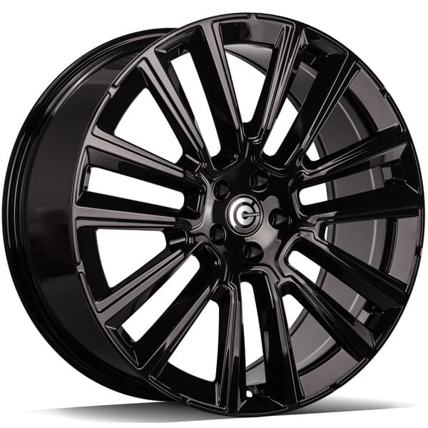 Carbonado Knockout Black Glossy R21 9J 5x108 ET38 - nuotrauka 1