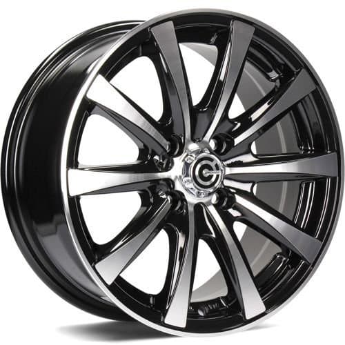 Carbonado Raven Black Front Polished R15 6.5J 4x100/98 ET35 - nuotrauka 1