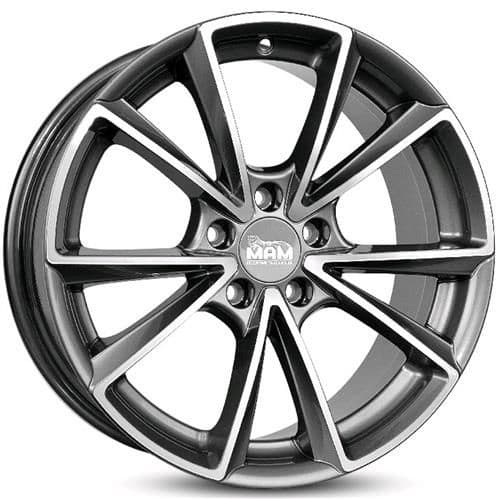 MAM A5 Palladium front polish R18 8J 5x112 ET35 - nuotrauka 1