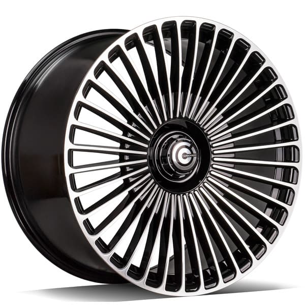 Carbonado Hurricane Black Front Polished R21 11J 5x112 ET47 - nuotrauka 1