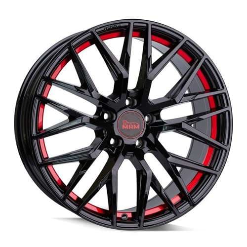MAM RS4 Black Painted Red Inside R19 8.5J 5x112 ET30 - nuotrauka 1