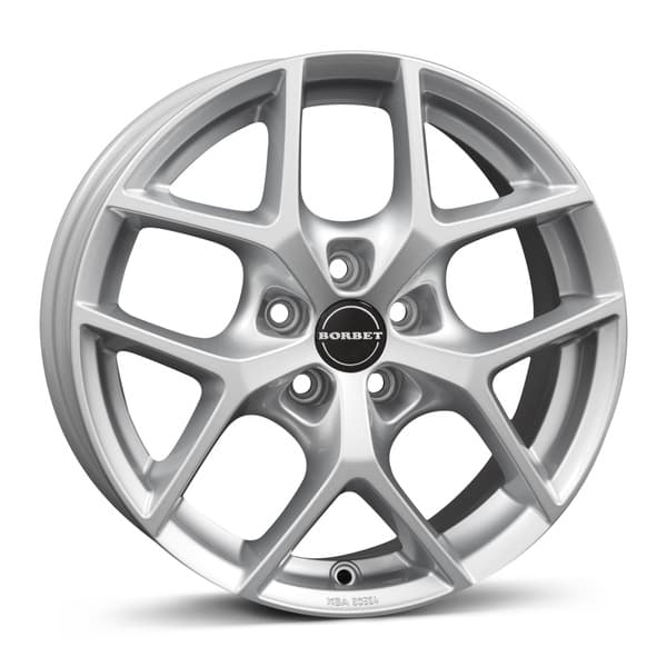Borbet Y Crystal silver R17 7J 5x100 ET45 - nuotrauka 1