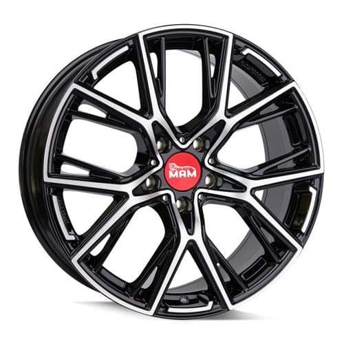 MAM B4 Black Front Polished R19 8.5J 5x112 ET30 - nuotrauka 1