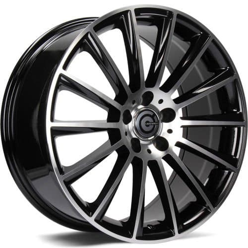 Carbonado Performance Black Front Polished R18 8.5J 5x112 ET35 - nuotrauka 1