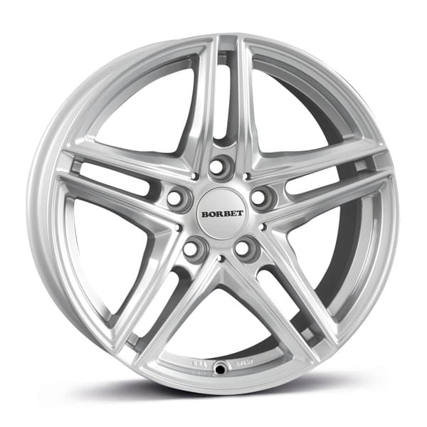Borbet XR Brilliant Silver R17 7.5J 5x120 ET35 - nuotrauka 1