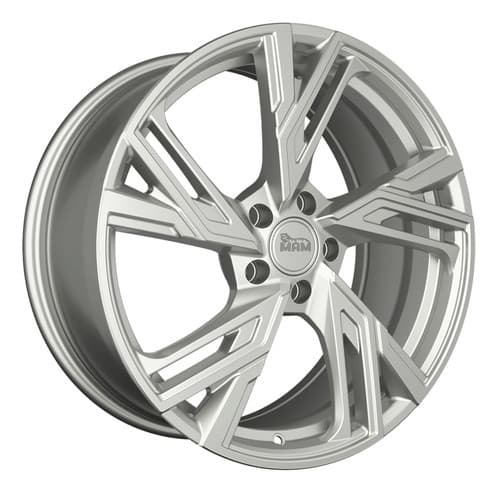 MAM RS5 Silver painted R17 7.5J 5x112 ET30 - nuotrauka 1