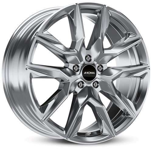 Ronal R71 Platinum Silver R20 8.5J 5x112 ET20 - nuotrauka 1