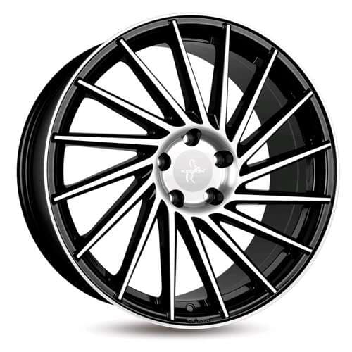 Keskin Tuning KT17 Black Front Polish R21 9.5J 5x120 ET38 - nuotrauka 1