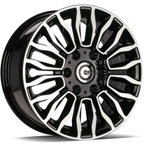 Carbonado Might Black Front Polished R16 7J 6x130 ET50 - nuotrauka 1