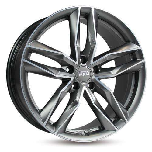 MAM RS3 Matt palladium front polish R18 8J 5x108 ET45 - nuotrauka 1