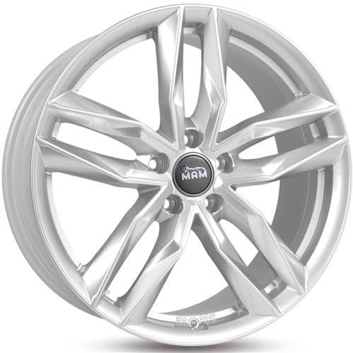 MAM RS3 Silver painted R18 8J 5x112 ET45 - nuotrauka 1