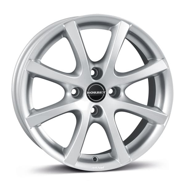 Borbet LV4 Crystal silver R15 5.5J 4x100 ET45 - nuotrauka 1