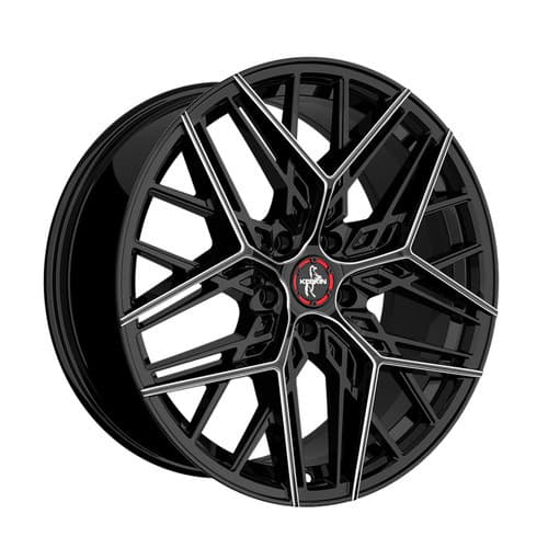 Keskin Tuning KT25 Black Secret Diamond R20 8.5J 5x114.3 ET45 - nuotrauka 1
