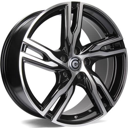 Carbonado Punch Black Front Polished R18 8J 5x108 ET45 - nuotrauka 1