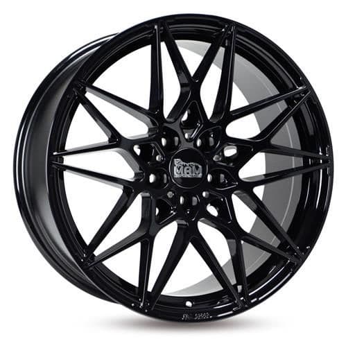 MAM B2 Black painted R18 8J 5x112 ET45 - nuotrauka 1