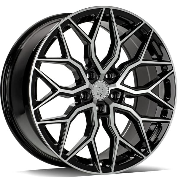 seventy9 SV-K Black Front Polished R17 7J 5x108 ET45 - nuotrauka 1
