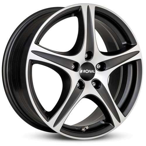 Ronal R56 Mattschwarz-Frontkopiert R18 8J 5x112 ET35 - nuotrauka 1