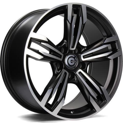 Carbonado Dynamite Matt Black Front Polished R17 8J 5x120 ET30 - nuotrauka 1