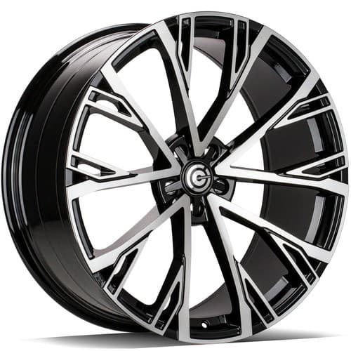 Carbonado Star Black Front Polished R20 9J 5x112 ET30 - nuotrauka 1