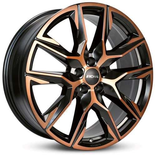 Ronal R71 Jetblack-Copper Matt R20 8.5J 5x112 ET20 - nuotrauka 1