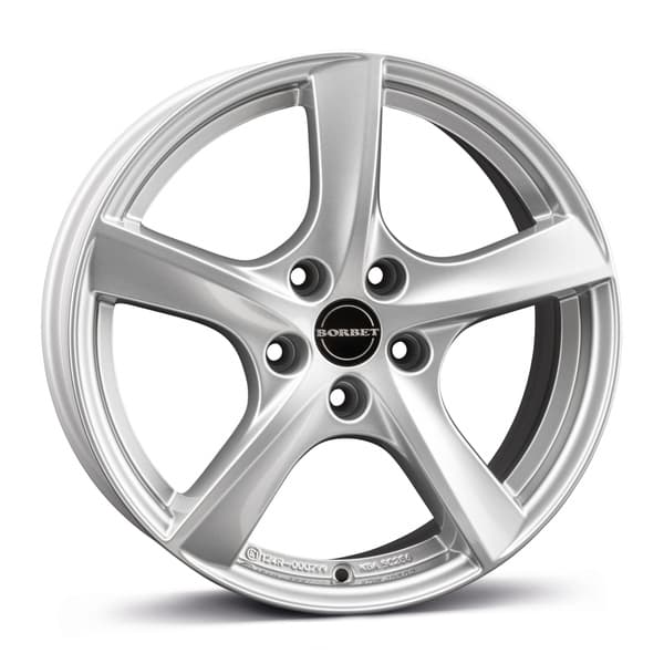 Borbet TL Brilliant Silver R15 5.5J 5x100 ET38 - nuotrauka 1
