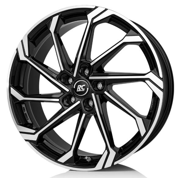RC-Design RC36 Schwarz Front-Poliert R19 7.5J 5x112 ET40 - nuotrauka 1