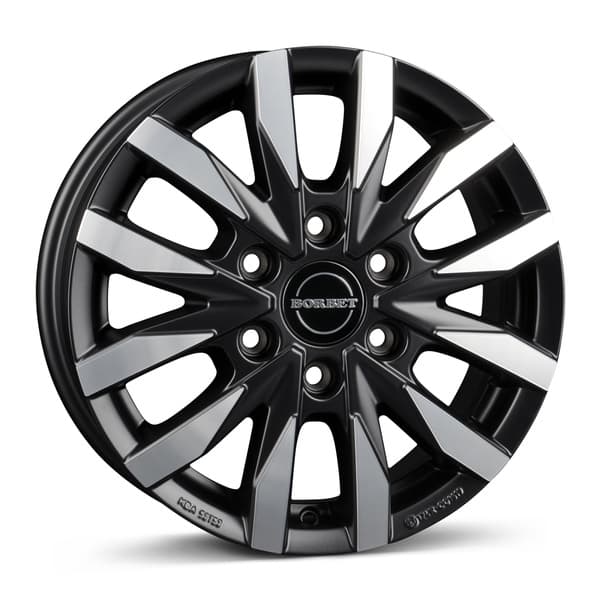 Borbet CW6 Black Polished Matt R16 6.5J 6x130 ET62 - nuotrauka 1