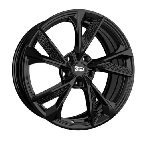 MAM RS6 Black painted R20 8.5J 5x120 ET35 - nuotrauka 1