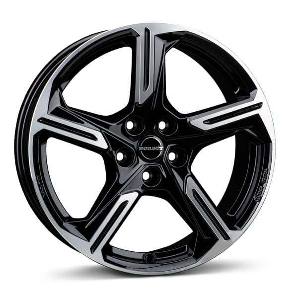 Borbet XE1 Black Polished Glossy R18 7.5J 5x112 ET48 - nuotrauka 1
