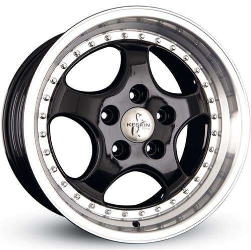Keskin Tuning KT2 Black lip polish R18 8.5J 5x130 ET52 - nuotrauka 1