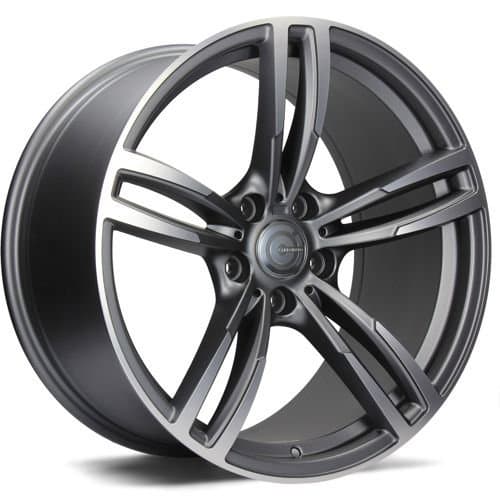 Carbonado Diamond Matt Anthracite Front Polished R17 8J 5x120 ET33 - nuotrauka 1
