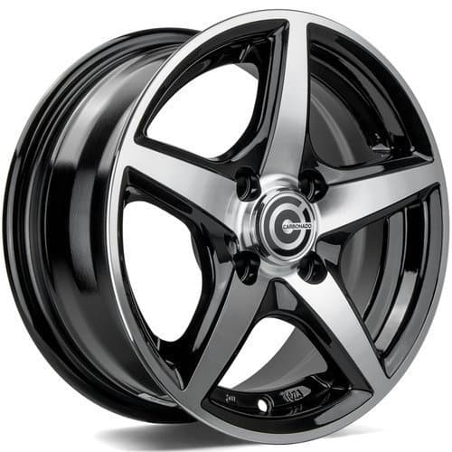 Carbonado Crow Black Front Polished R13 5.5J 4x100/98 ET30 - nuotrauka 1