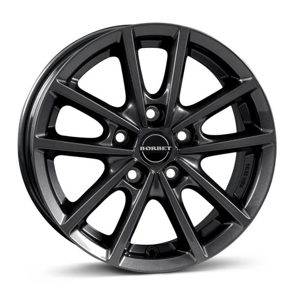 Borbet W Mistral Anthracite Glossy R15 6J 5x108 ET43 - nuotrauka 1