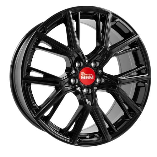 MAM B4 Black painted R19 8.5J 5x112 ET45 - nuotrauka 1