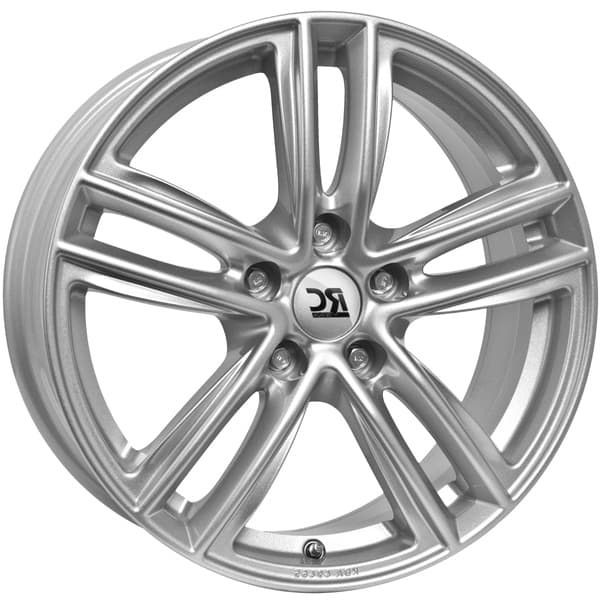 RC-Design RC27 Kristallsilber Lackiert R17 6.5J 5x114.3 ET47 - nuotrauka 1