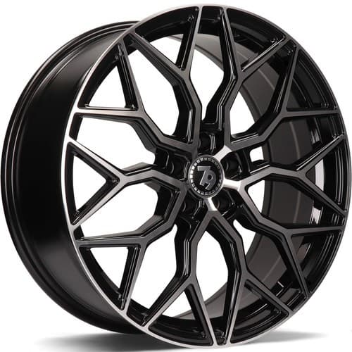 seventy9 SV-K Black Front Polished R19 8.5J 5x112 ET40 - nuotrauka 1